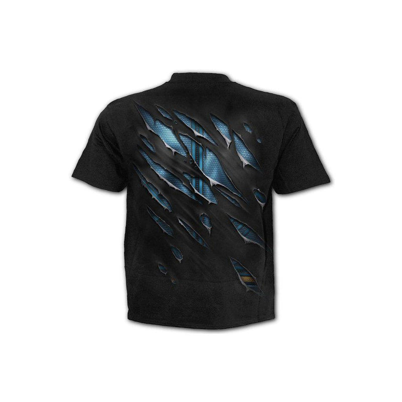 Spiral Superman - Ripped - T-Shirt Black