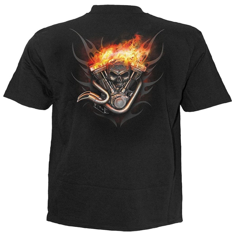 Spiral Wheels Of Fire - T-Shirt Black