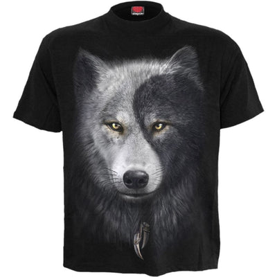 Spiral Wolf Chi - T-Shirt Black
