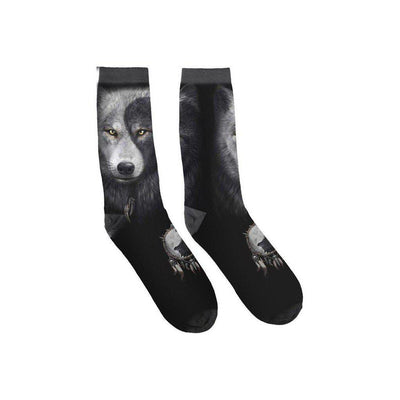 Spiral Wolf Chi - Unisex Printed Socks