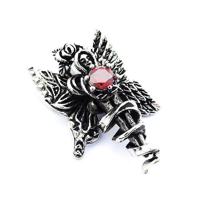 Stainless Steel Butterfly Fairy Pendant - 300011