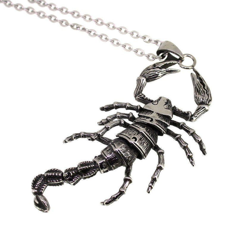 Stainless Steel Movable Joints Scorpion Pendant - 350255