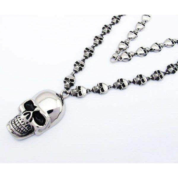 Stainless Steel Skulls Necklace - 170020