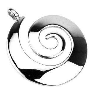 Stainless Steel Swirl Pendant