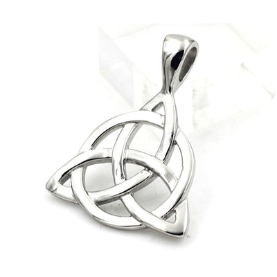Steel Celtic Knot Triskele Pendant