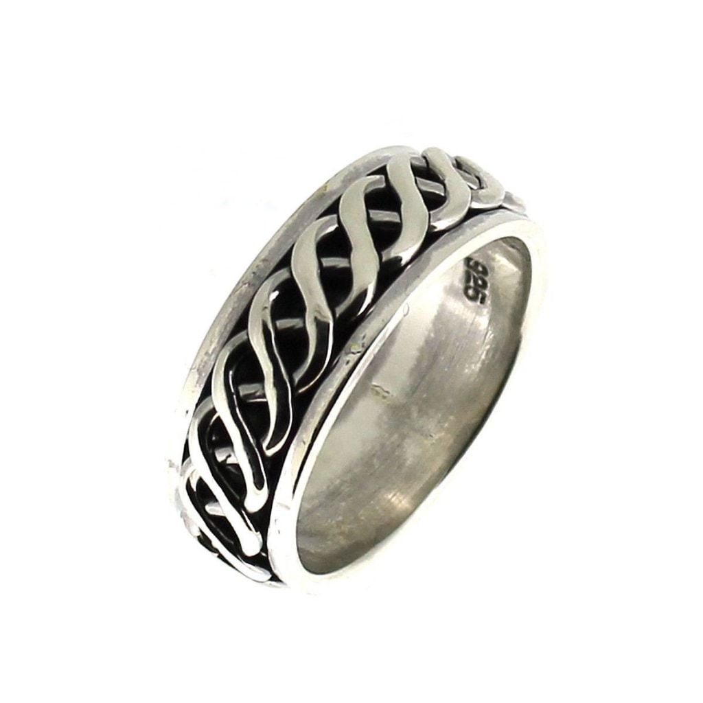 Sterling Silver Celtic Knot Spinning Ring