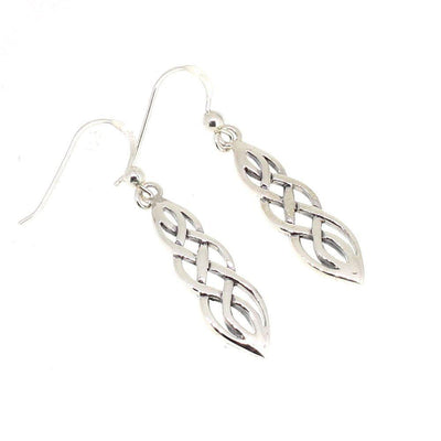 Sterling Silver Celtic Knotwork Earrings - X23