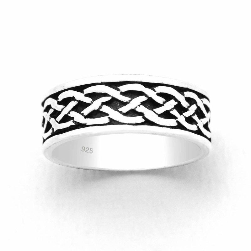 Sterling Silver Celtic Knotwork Ring - 601