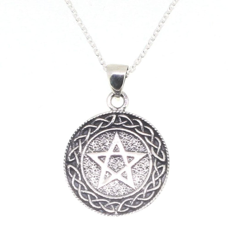 Sterling Silver Celtic Pentagram Pendant