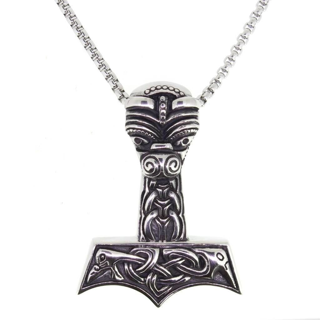 Thor's Hammer Pendant Stainless Steel Badboy Jewellery