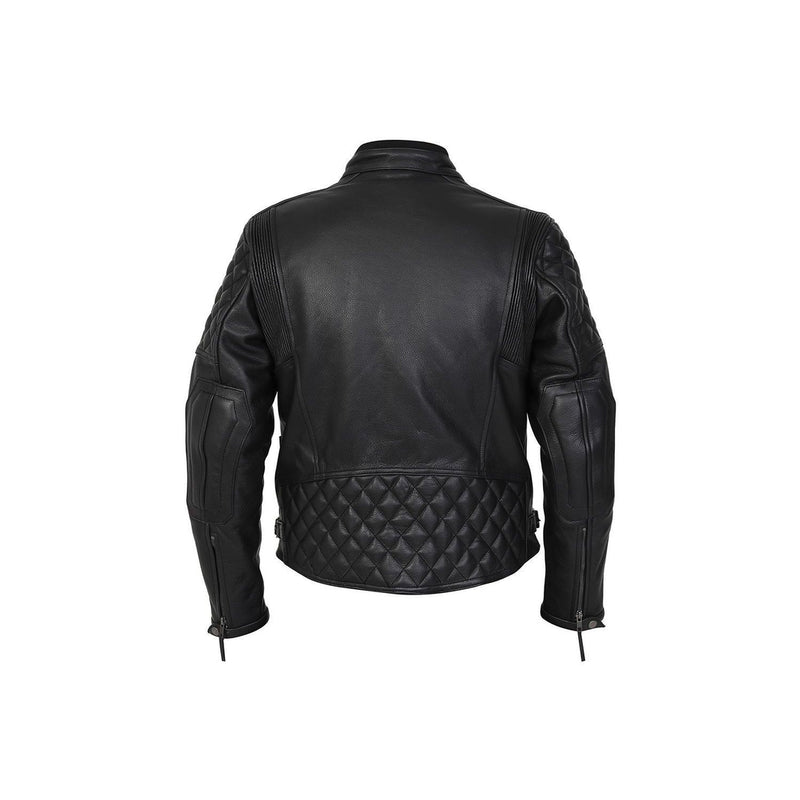 Venturi Men’s Black Leather Motorcycle Jacket